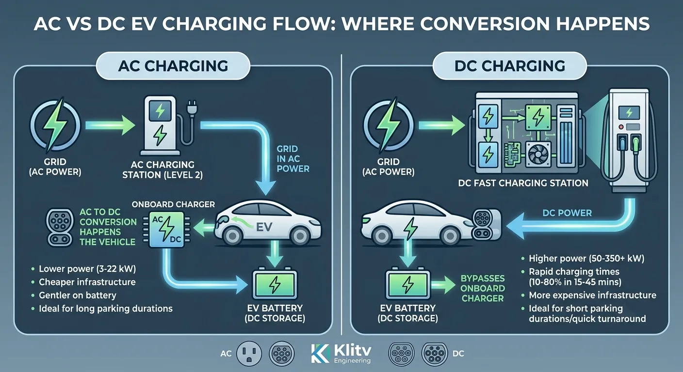 DC vs AC EV Charging: The Complete Guide for Commercial Infrastructure Buyers (2026)