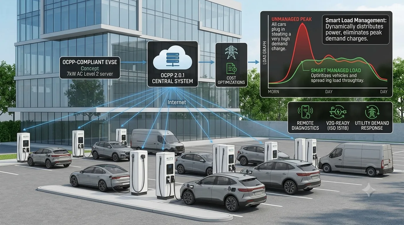 EVSE charging levels comparison — Level 1, Level 2, and DC Fast Charging side by side