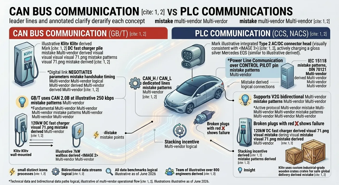 CAN bus communication vs PLC communication — how GB/T differs from CCS and NACS at the protocol level